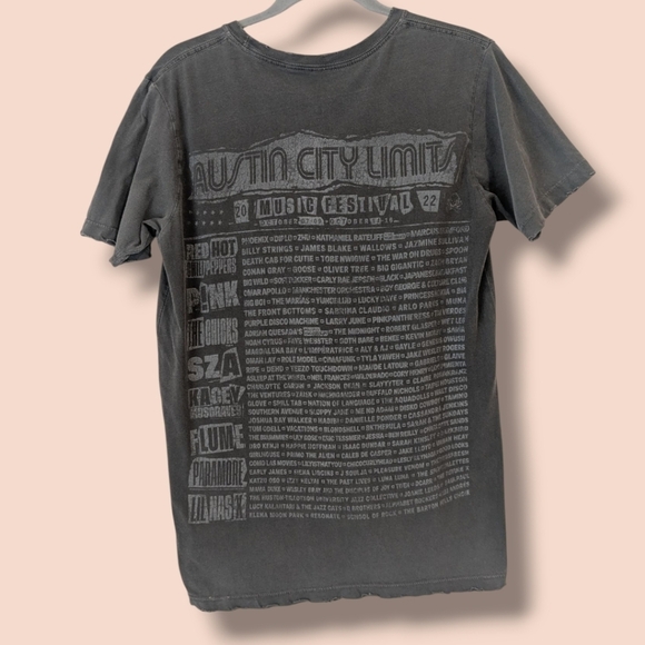 ACL Austin City Limits Music Festival 2022 Lineup T-Shirt Distressed Novelty - Picture 2 of 7